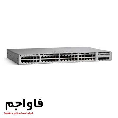 سوئیچ شبکه +PoE سیسکو 48 پورت C9200L-48T-4X-E