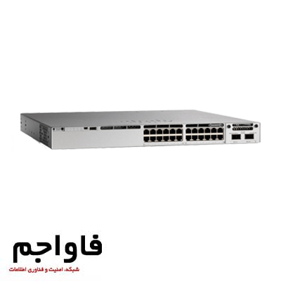 سوئیچ شبکه +PoE سیسکو 24 پورت C9300X-24Y-A